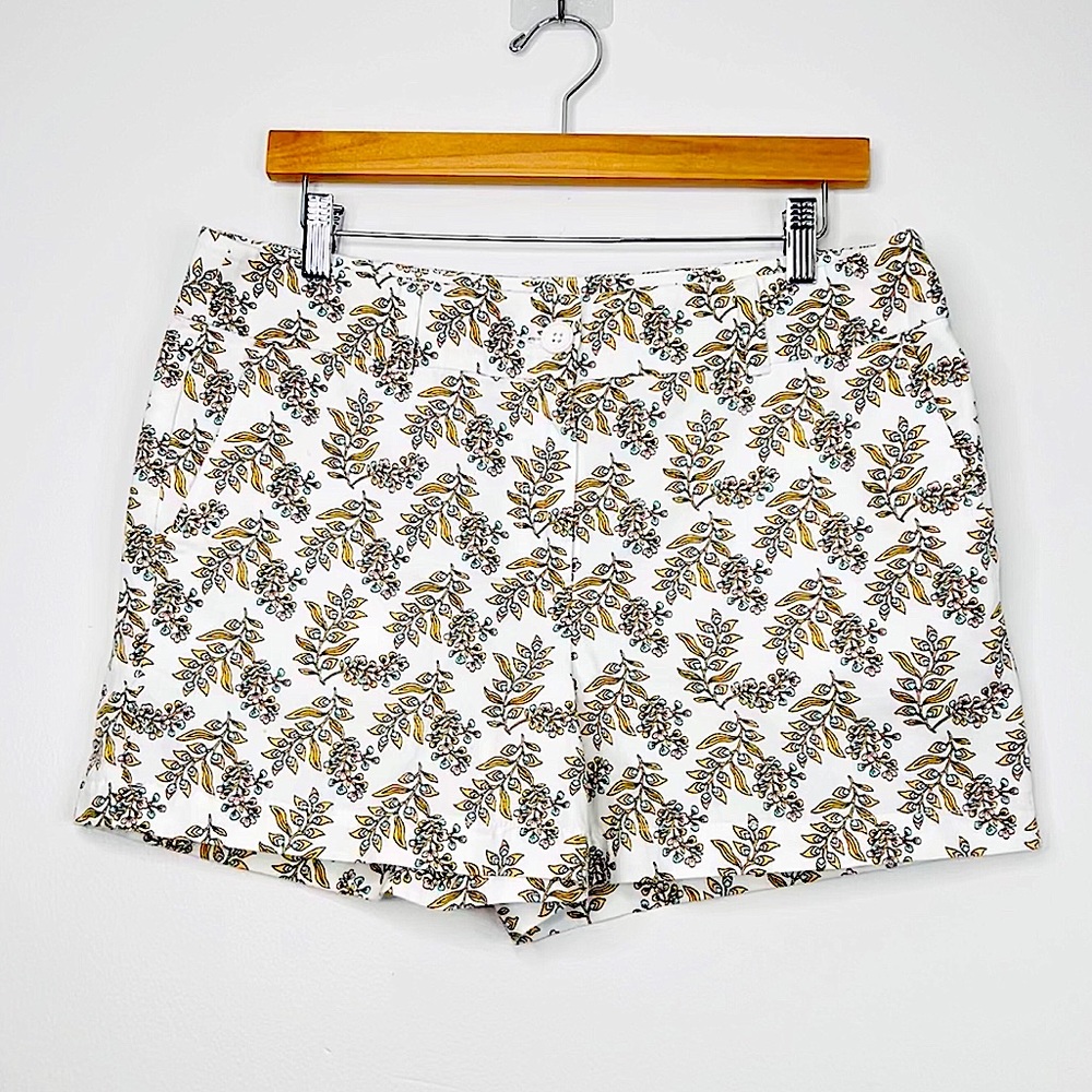 Loft Floral 4” Mini Shorts Size 8